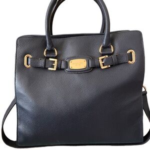 Michael Kors Hamilton Navy Handbag by Michael Kors